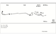 Výfukový systém WALKER FO31240A