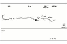 Výfukový systém WALKER FO31262