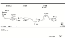 Výfukový systém WALKER FO60015A