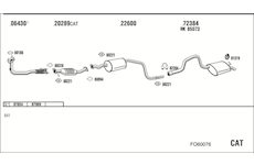 Výfukový systém WALKER FO60076