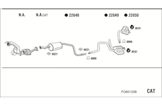 Výfukový systém WALKER FO60123B