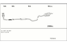 Výfukový systém WALKER FO75012