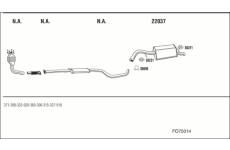 Výfukový systém WALKER FO75014