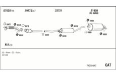 Výfukový systém WALKER FO75017