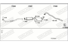 Výfukový systém WALKER FO76001