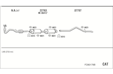 Výfukový systém WALKER FO80179B