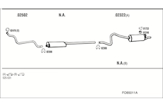 Výfukový systém WALKER FO85011A