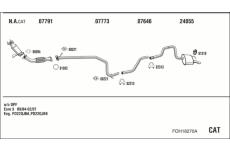 Výfukový systém WALKER FOH18270A