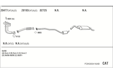 Výfukový systém WALKER FOK005416AB