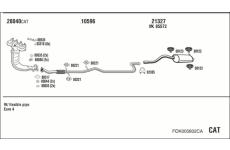 Výfukový systém WALKER FOK005802CA