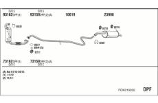 Výfukový systém WALKER FOK010202