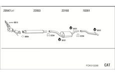 Výfukový systém WALKER FOK010288