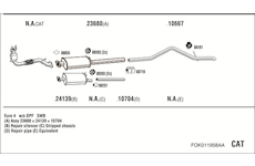 Výfukový systém WALKER FOK011958AA