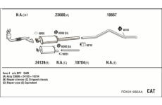 Výfukový systém WALKER FOK011965AA