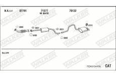 Výfukový systém WALKER FOK015447A