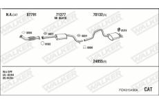 Výfukový systém WALKER FOK015490A