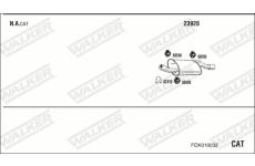 Výfukový systém WALKER FOK016032