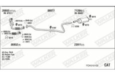 Výfukový systém WALKER FOK016102