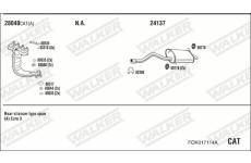 Výfukový systém WALKER FOK017114A