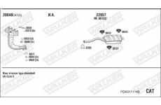 Výfukový systém WALKER FOK017114B