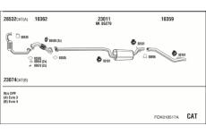 Výfukový systém WALKER FOK018517A