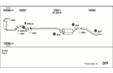 Výfukový systém WALKER FOK018517C