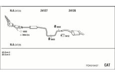 Výfukový systém WALKER FOK019437