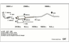 Výfukový systém WALKER FOK019597AA