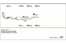 Výfukový systém WALKER FOK019597AD