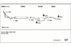 Výfukový systém WALKER FOK022527