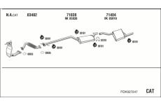 Výfukový systém WALKER FOK027247
