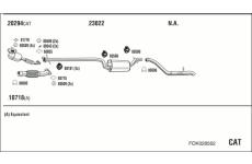 Výfukový systém WALKER FOK028562