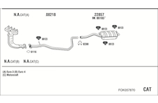 Výfukový systém WALKER FOK057870