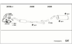 Výfukový systém WALKER FOK058970