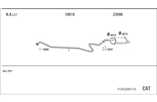Výfukový systém WALKER FOK058971A