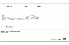 Výfukový systém WALKER FOK101114AA
