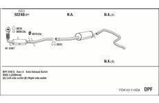 Výfukový systém WALKER FOK101114DA