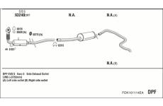 Výfukový systém WALKER FOK101114EA