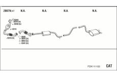 Výfukový systém WALKER FOK111103