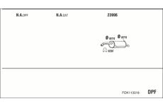 Výfukový systém WALKER FOK113318