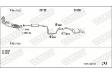 Výfukový systém WALKER FOK128496
