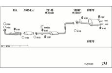 Výfukový systém WALKER HO60086