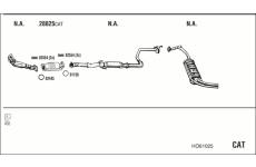 Výfukový systém WALKER HO61025