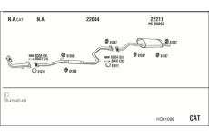 Výfukový systém WALKER HO61088