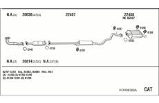 Výfukový systém WALKER HOH08366A