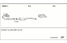 Výfukový systém WALKER HOH08366B