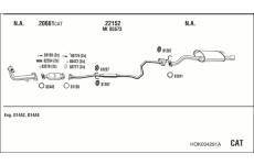 Výfukový systém WALKER HOK004291A