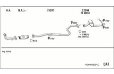 Výfukový systém WALKER HOK004291C