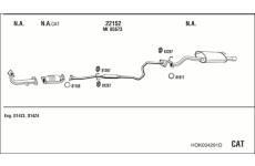 Výfukový systém WALKER HOK004291D