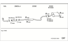 Výfukový systém WALKER HOK005196A